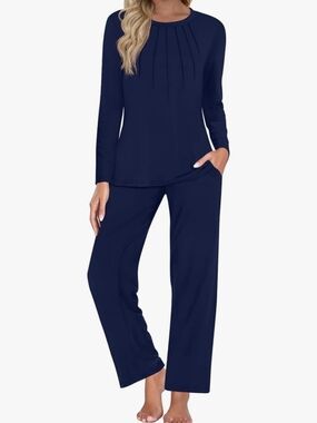 Women's Pajama Sets 2 Piece Lounge Long Sleeve Sleepwear Pjs Sets with Pockets (